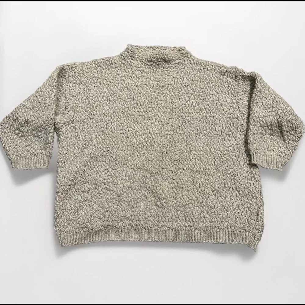 VINTAGE Alps Sweater Women's Sz Medium High Neck Chunky Knit Mohair Ski Aspen